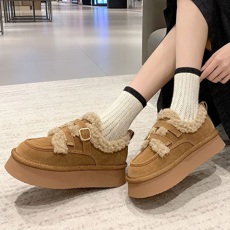 乐福鞋博肯豆豆棉鞋子保暖雪地靴女2025新款秋冬季加绒厚底勃肯鞋,女鞋,时尚雪地靴,淘宝优惠券,粉丝福利购,淘宝优惠卷