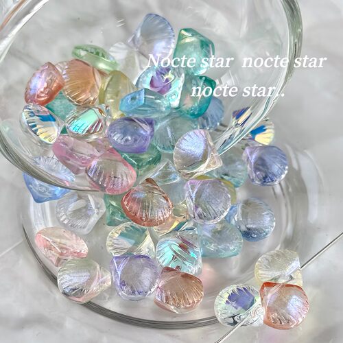 10mm偏光幻彩贝壳琉璃手工diy串珠饰品配件手串散珠手链隔珠配饰
