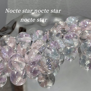 16mm光变细闪立体蝴蝶树脂圆珠 diy手工饰品手链项链手机链配件