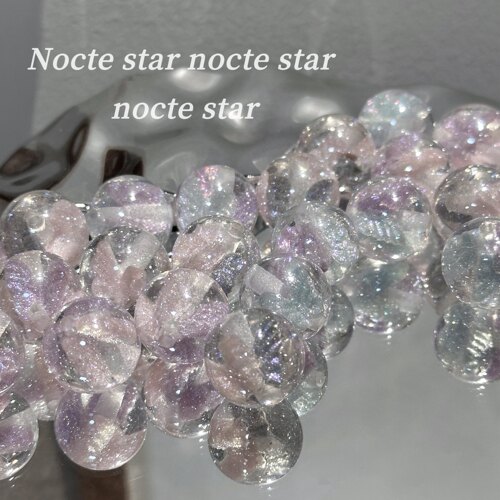 16mm光变细闪立体蝴蝶树脂圆珠 diy手工饰品手链项链手机链配件