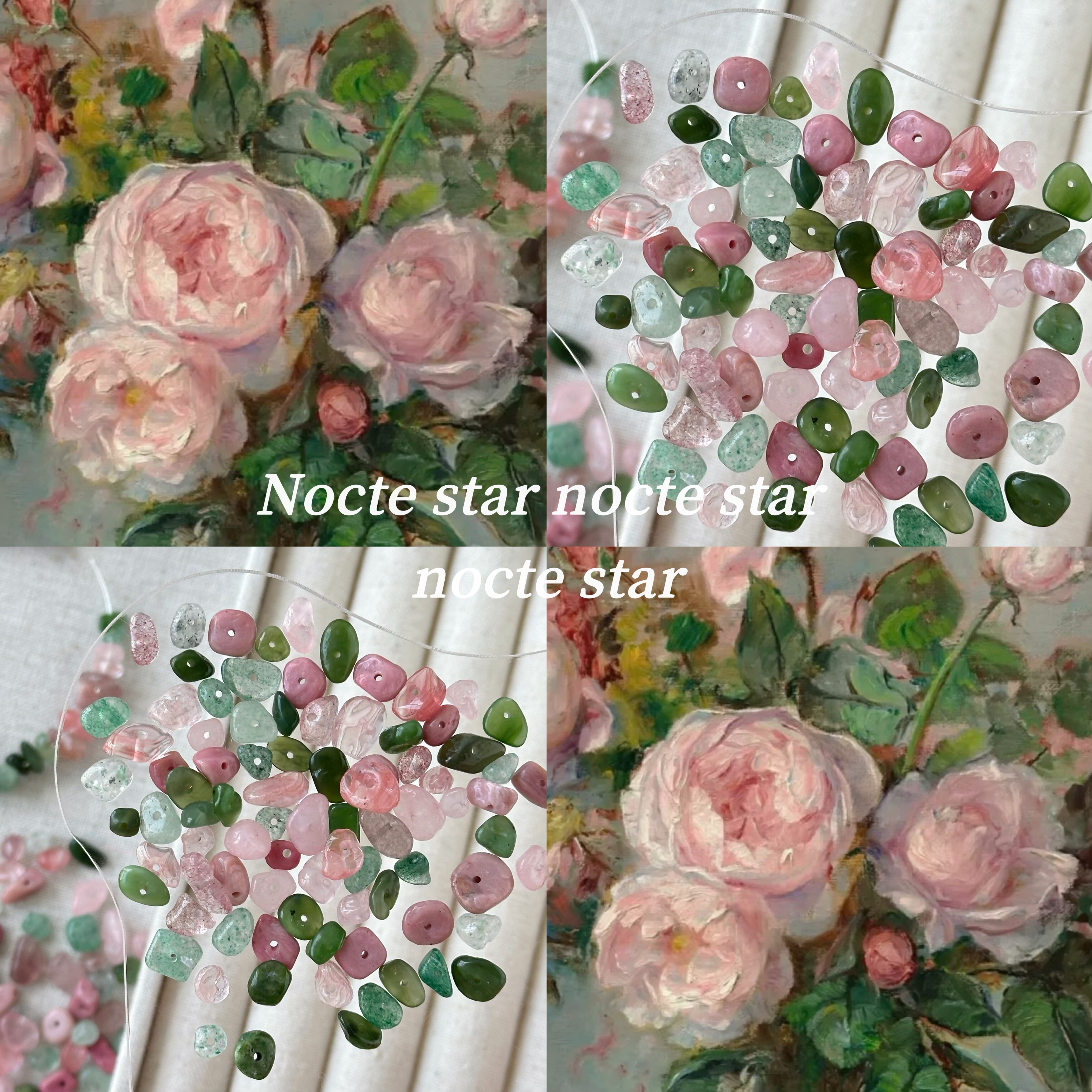 【山野蔷薇】天然石碎石 diy手工串珠手链项链手机链配饰散珠材料