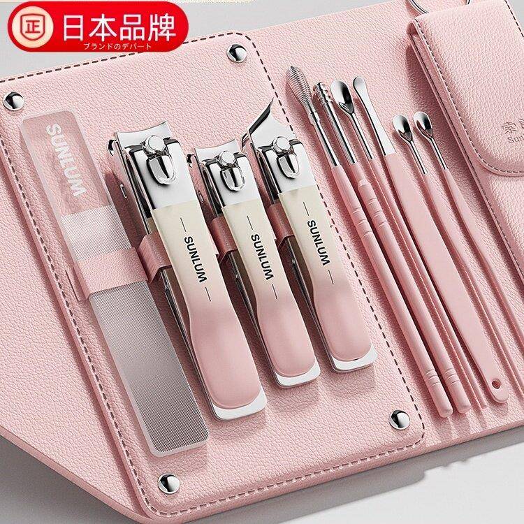 日本进口指甲剪刀套装指甲剪斜口指甲钳高端原装掏挖耳勺工具女士