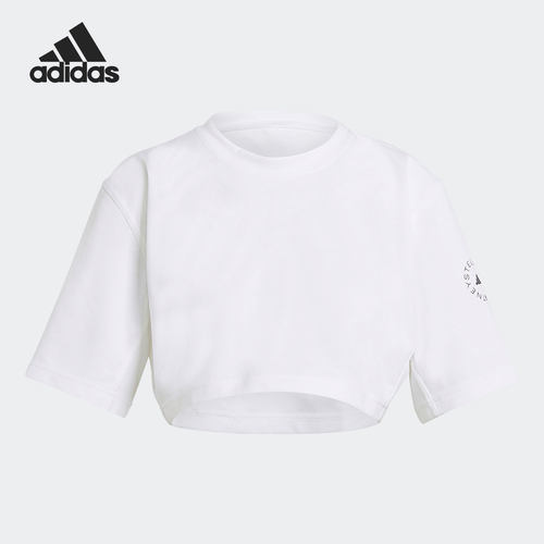 酷动城阿迪达斯三叶草CROP 短袖女子运动T恤 GL7339