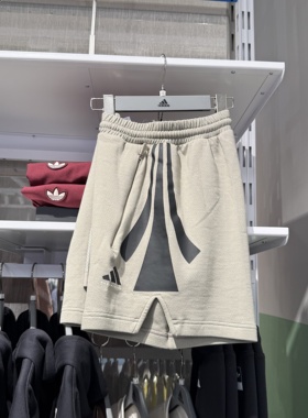 Adidas阿迪达斯短裤男25春季新款运动休闲透气针织五分裤 JC7839