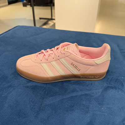 阿迪达斯三叶草女鞋GAZELLE INDOOR运动休闲鞋复古板鞋JI2716