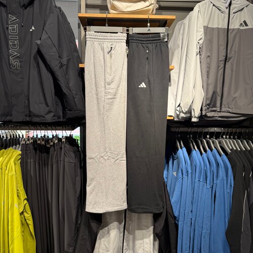 Adidas阿迪达斯男裤秋季新款抽绳百搭休闲运动宽松直筒长裤KW0655