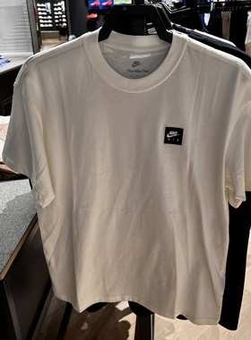 NIKE耐克短袖男子25夏新款运动休闲背后AIR印花圆领T恤HQ9249-133