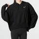连帽卫衣DM6418 正品 010 休闲运动套头衫 蝙蝠衫 NIKE 耐克女子短款