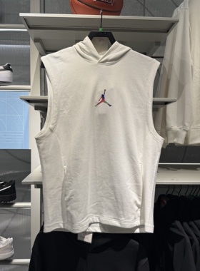 耐克JORDAN男子运动休闲无袖宽松透气篮球训练健身背心HF6591-100