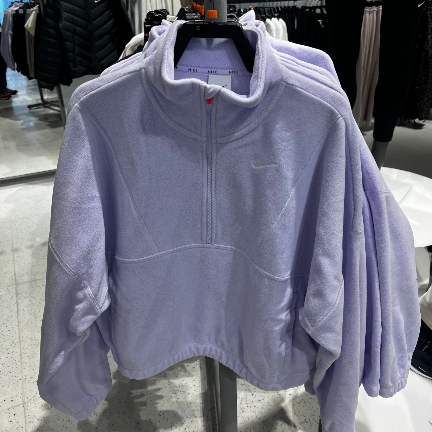 Nike耐克女25秋冬新款摇粒绒卫衣半拉链防风保暖套头衫IO0254-547
