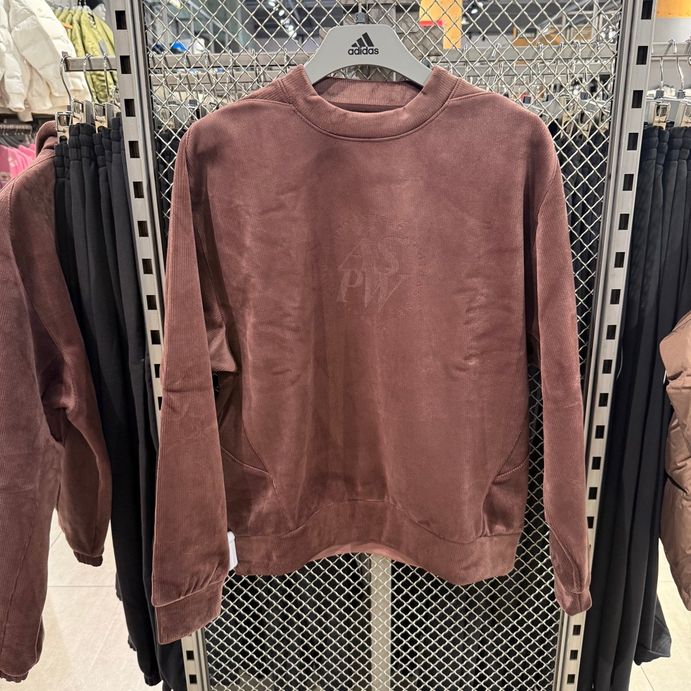 Adidas阿迪达斯男女卫衣秋冬休闲复古丝绒圆领运动套头衫 JI6652