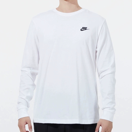 正品NIKE/耐克男子长袖圆领上衣针织宽松休闲百搭T恤AR5194-100