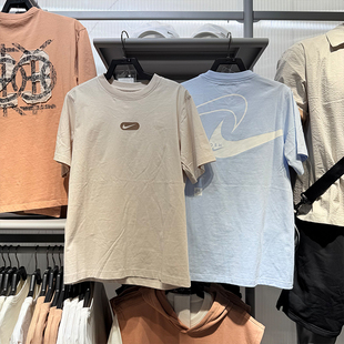 NIKE耐克女25夏新款短袖背面印花针织运动休闲透气半袖T恤HQ1699