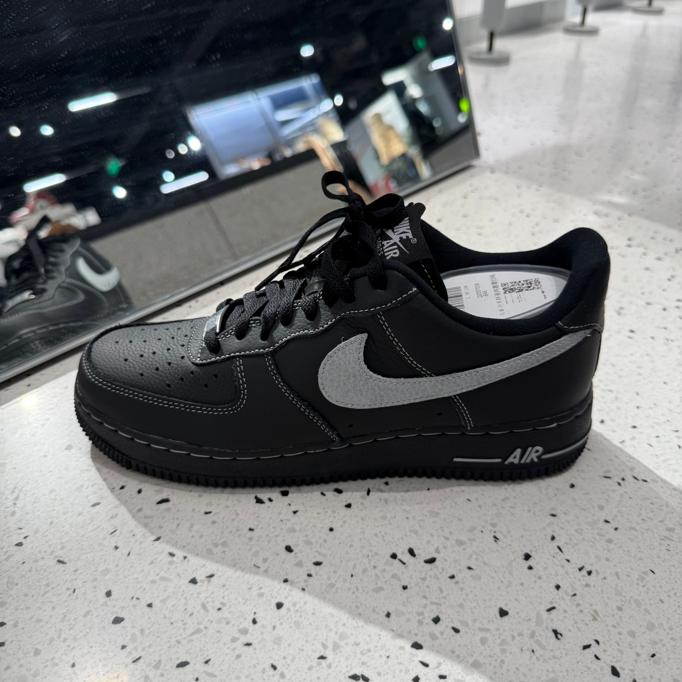 NIKE耐克男子空军一号板鞋黑武士AIR FORCE1运动休闲鞋HQ2037-006