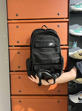 正品NIKE/耐克男女户外休闲篮球训练大容量双肩背包 FD7544-010