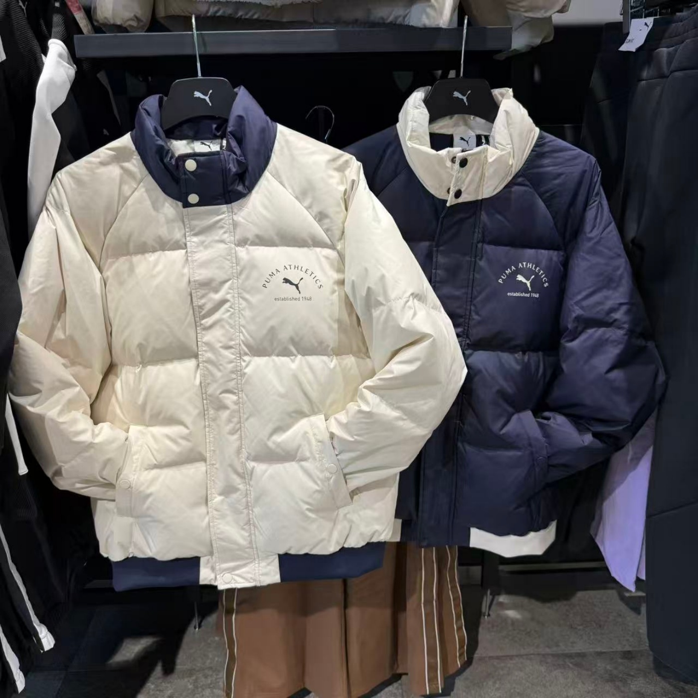 PUMA彪马立领羽绒服25冬新款男女加厚保暖面包服外套夹克 692813