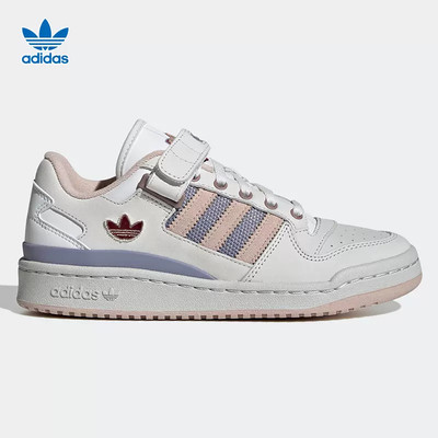 正品Adidas/阿迪达斯三叶草FORUM LOW SHOES女子休闲板鞋 IE1828