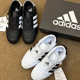 黑白运动鞋 Adidas阿迪达斯跆拳道鞋 金智妮Jennie同款 一脚蹬JQ477