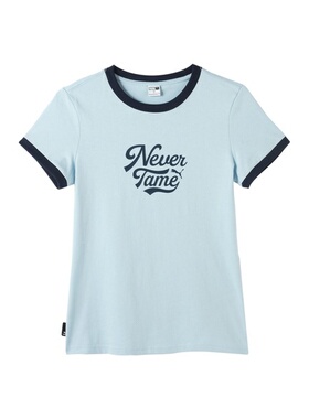 彪马 女子休闲拼色圆领T恤 TEAM CC SHORTSLEEVE TEE  630942-71