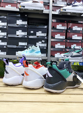 正品Adidas/阿迪达斯 DAME CERTIFIED 男子实战耐磨篮球鞋 ID1810