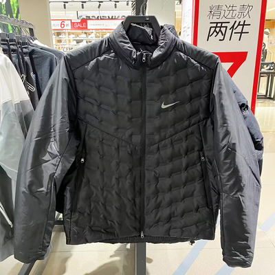 正品Nike耐克男子冬季轻薄羽绒服连帽可拆卸夹克外套FB7557-010