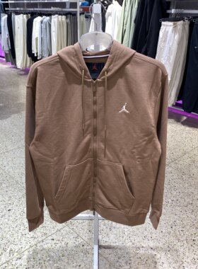 耐克男子全长拉链开襟连帽衫黑色卫衣拉链外套上衣夹克FV7292-010