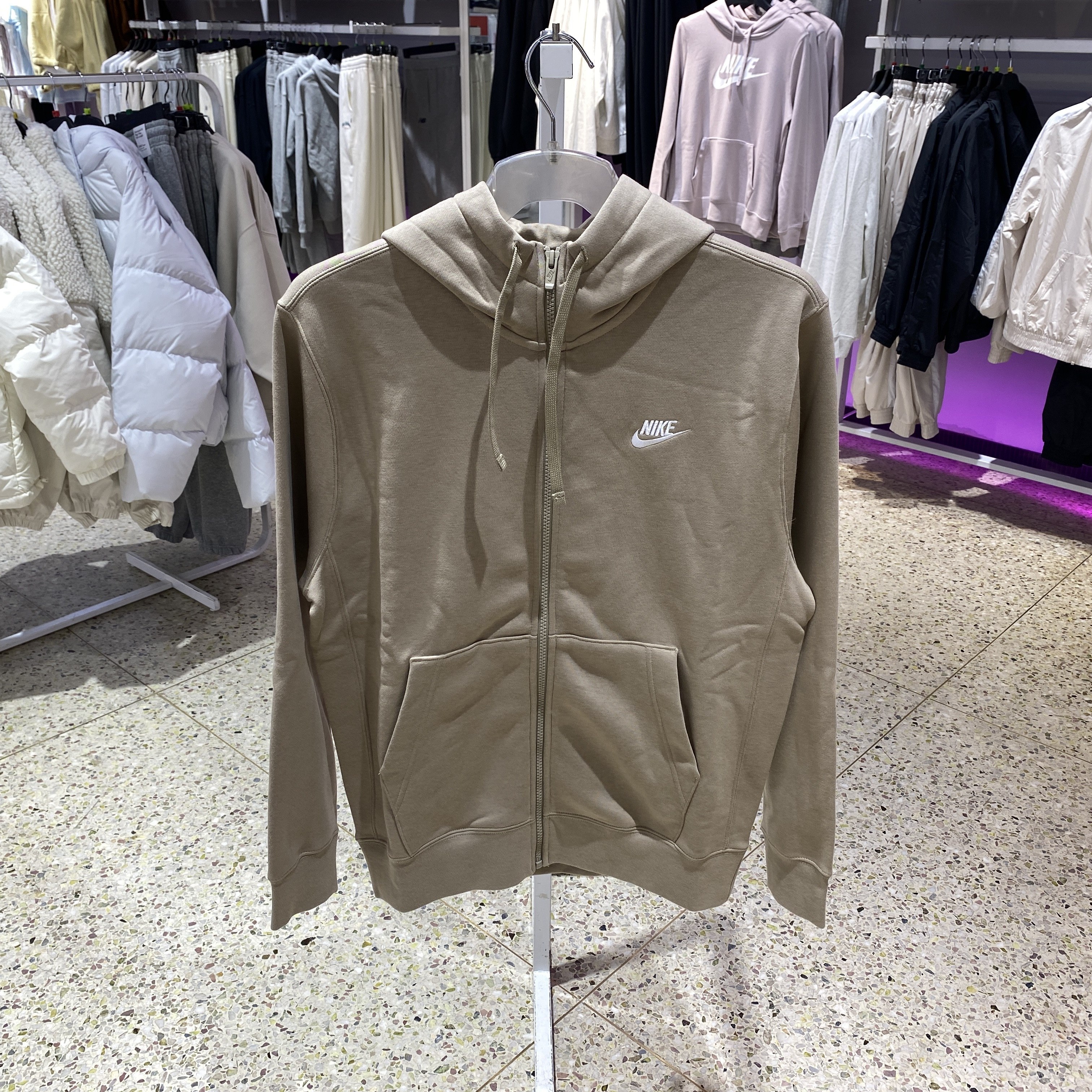 NIKE耐克男装加绒连帽套头衫运动情侣长袖休闲男士卫衣BV2646