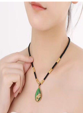 手工编制复古宫廷风吊坠2020新品