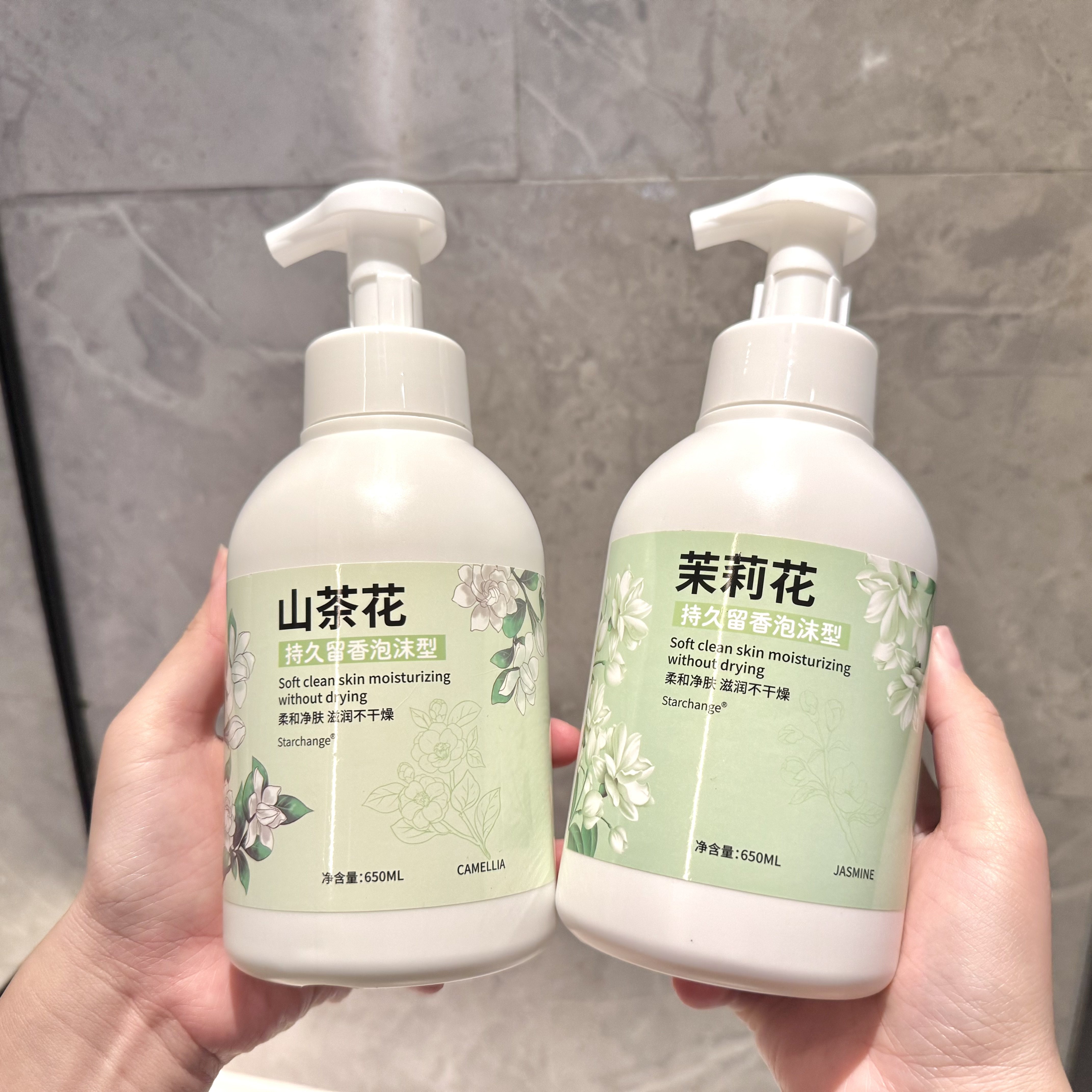 小红书推荐山茶花泡沫洗手液植物系香氛持久留香温和清洁通用型