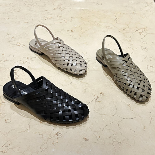 夏季胎牛手工编织轻奢法式