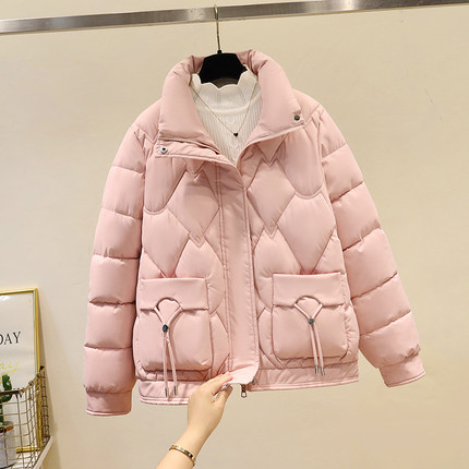 今年流行羽绒棉服女2024冬季新款小个子爆款棉服棉袄短款保暖外套