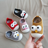 网 婴幼儿防滑网红大眼睛透气针织袜子鞋 宝宝学步鞋 春秋软底室内鞋