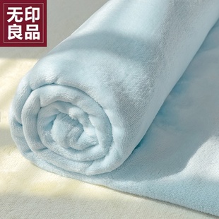 无印良品冬季 加厚牛奶绒床单单件珊瑚绒毛毯床罩单双人床1.5m被单