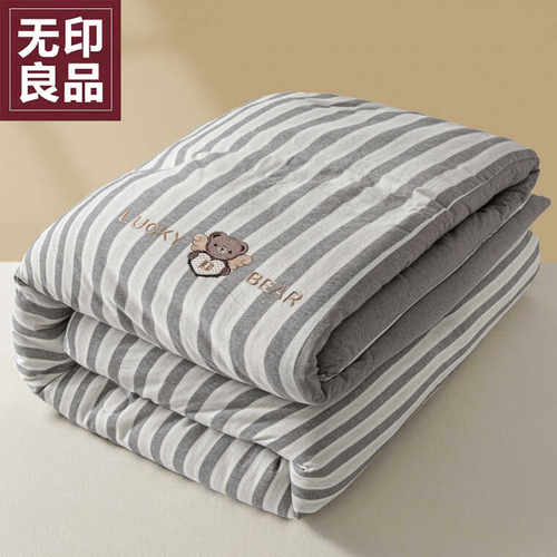 A类保暖大豆纤维冬被加厚懒人被