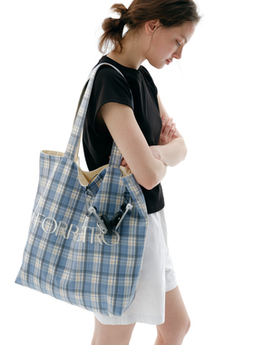 FORRETRO TOTE BAG 格纹大容量休闲百搭通勤托特包