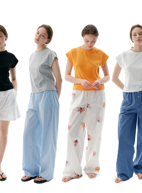 FORRETRO 夏日经典基础多色百搭弹力针织圆领飞袖插肩显瘦T恤短袖