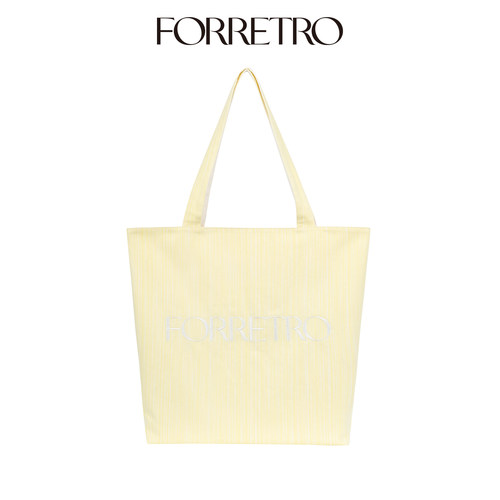 FORRETRO TOTE BAG 多色条纹大容量休闲百搭通勤托特包