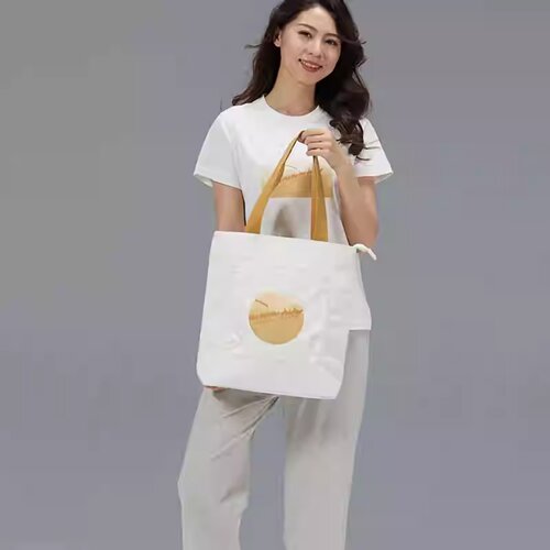 素道有机彩棉大容量单肩包