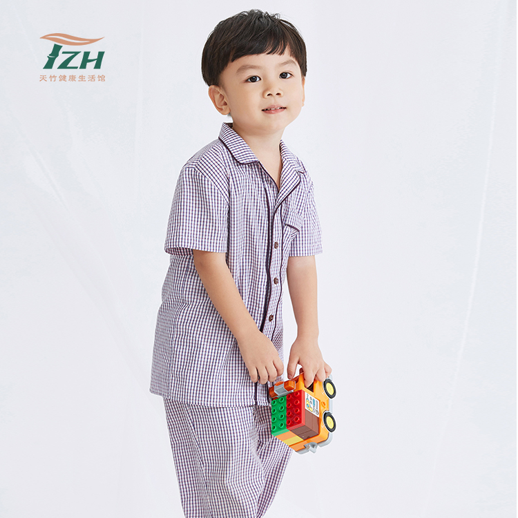 tzh天竹品牌竹纤维男童家居服