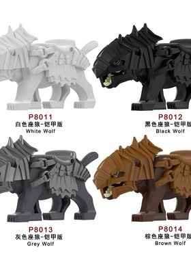 第三方积木塑料5拼装动物玩具