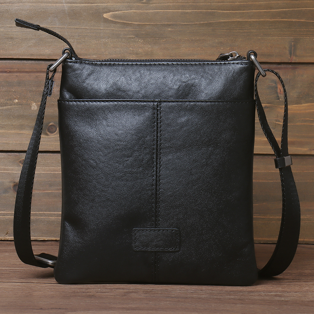 新款头层牛皮单肩包男士韩版真皮男包小包袋时尚百搭斜挎包邮差包