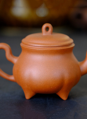 早期一厂壶经典款紫砂壶 宜兴原矿紫泥紫砂壶 紫砂老紫砂壶130cc