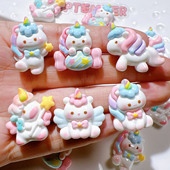 树脂贴片手工材料奶油胶手机壳diy儿童发饰配饰鞋 扣糖果独角兽