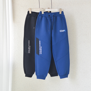 中大童青少年摇粒绒一体裤 175男童冬加绒保暖运动裤 120 斯家纯元