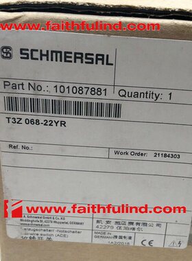Schmersal 101087881 施迈赛全新安全开关 T3Z 068-22YR