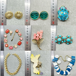 12.12欧美复古饰品出口外贸单女打标素金素银质感项链手链耳环