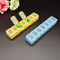 The medicine box is a portable food-grade mini large-capacity Chinese and English seven-compartment medicine storage box for 7 days a week thumbnail 7