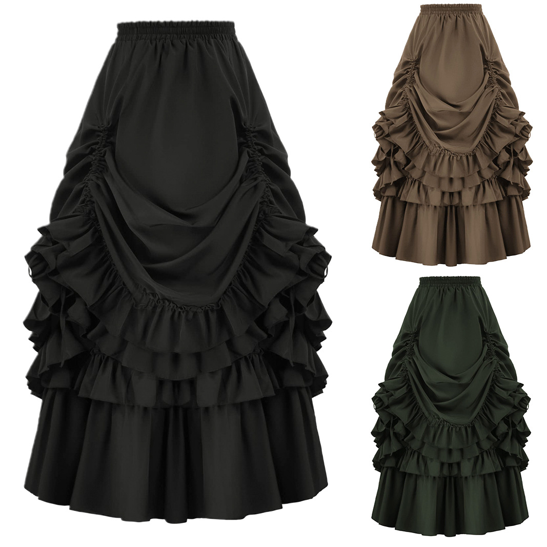 欧美女式短裙中世纪复古cos服装