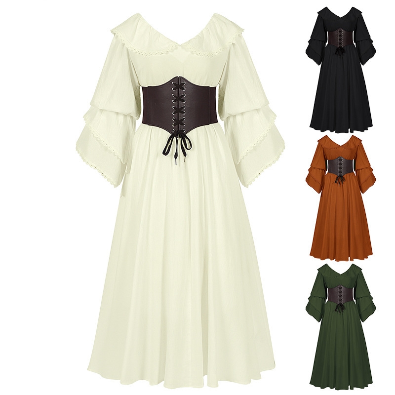 中世纪文艺复兴公主连衣裙cos服