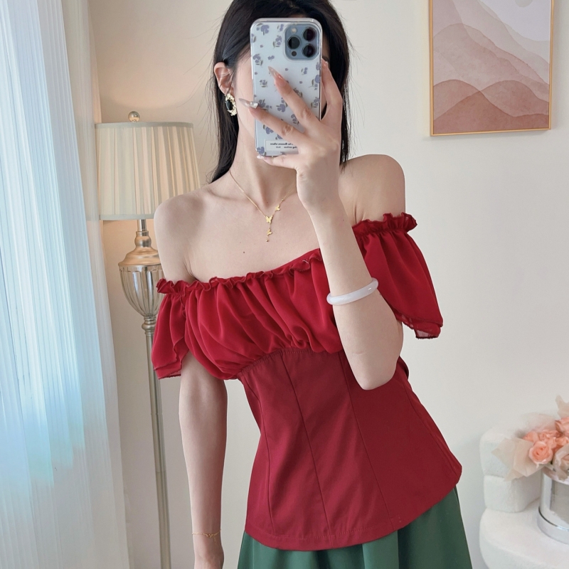 维多利亚时代衬衫中世纪cos服女